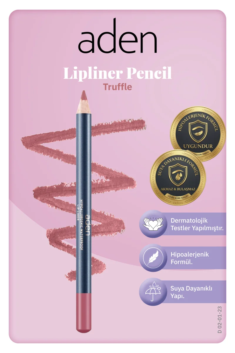 Aden Lipliner Pencil - Dudak Kalemi 23 Truffle(Sütlü Kahve)