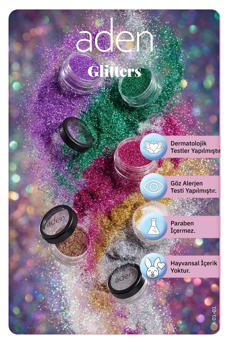 Aden Glitter Powder - Işıltılı Toz Champagnel(Şampanya)