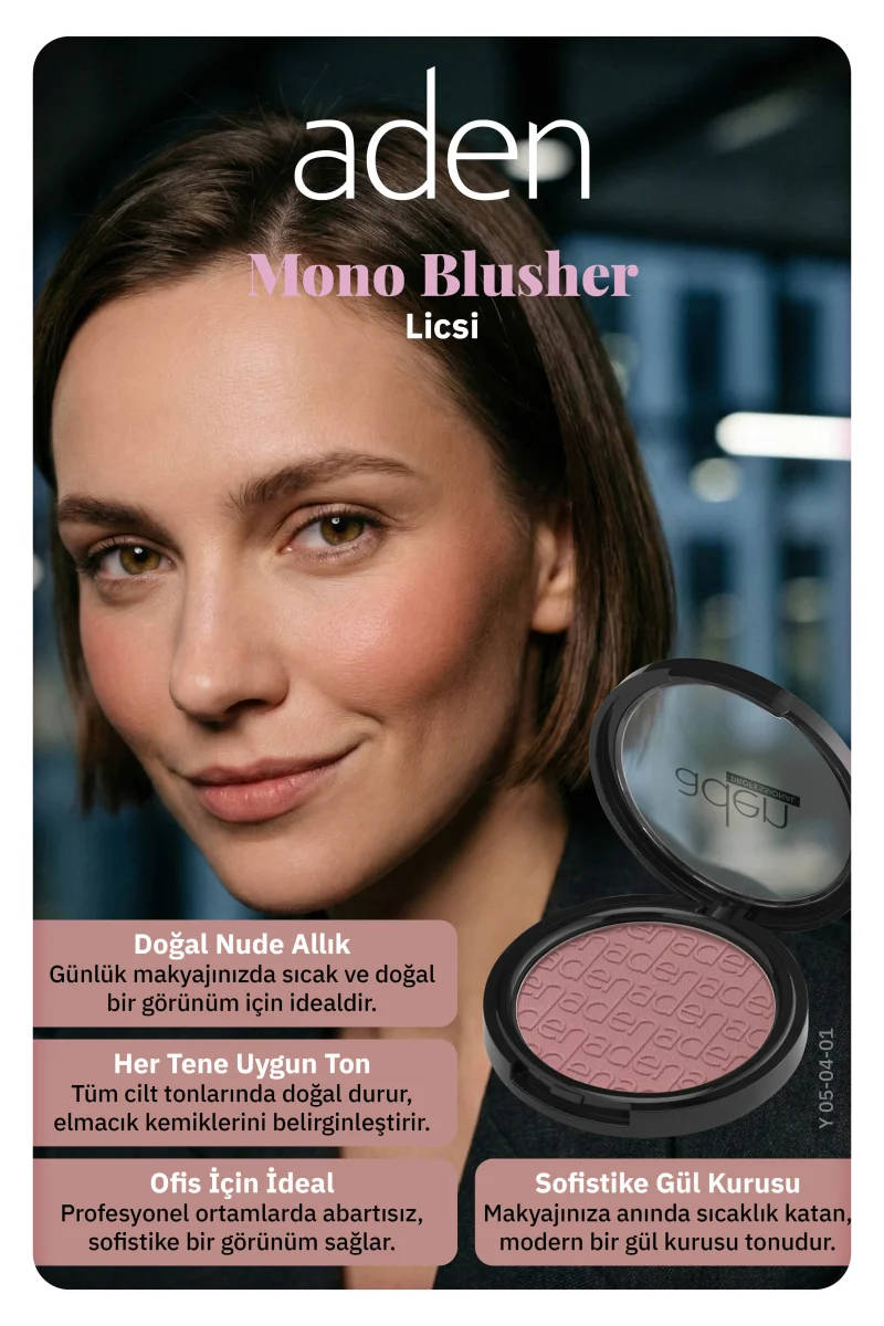 Aden Mono Blusher - Tekli Allık 01 Licsi(Liçi)