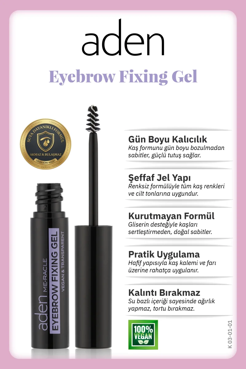 Aden Eyebrow Fixing Gel - Kaş Sabitleme Jeli