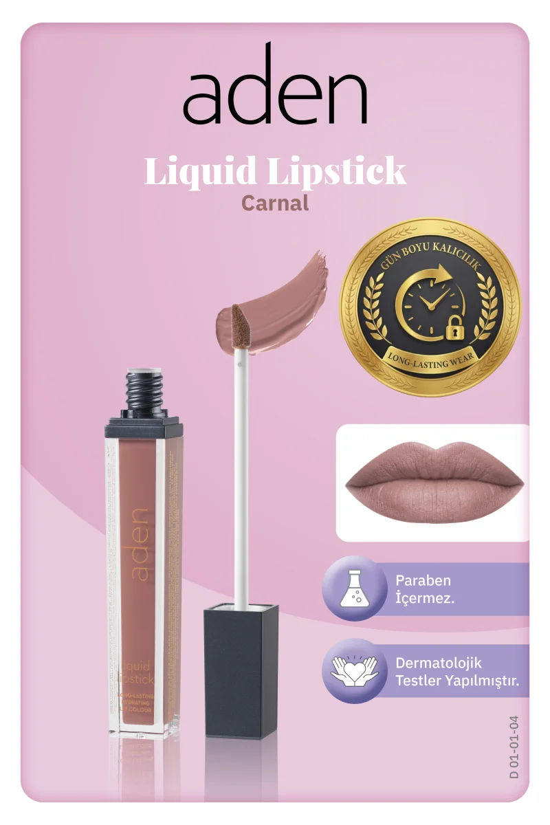 Aden Liquid Lipstick - Likit Ruj 04 Carnal(Karanfil)