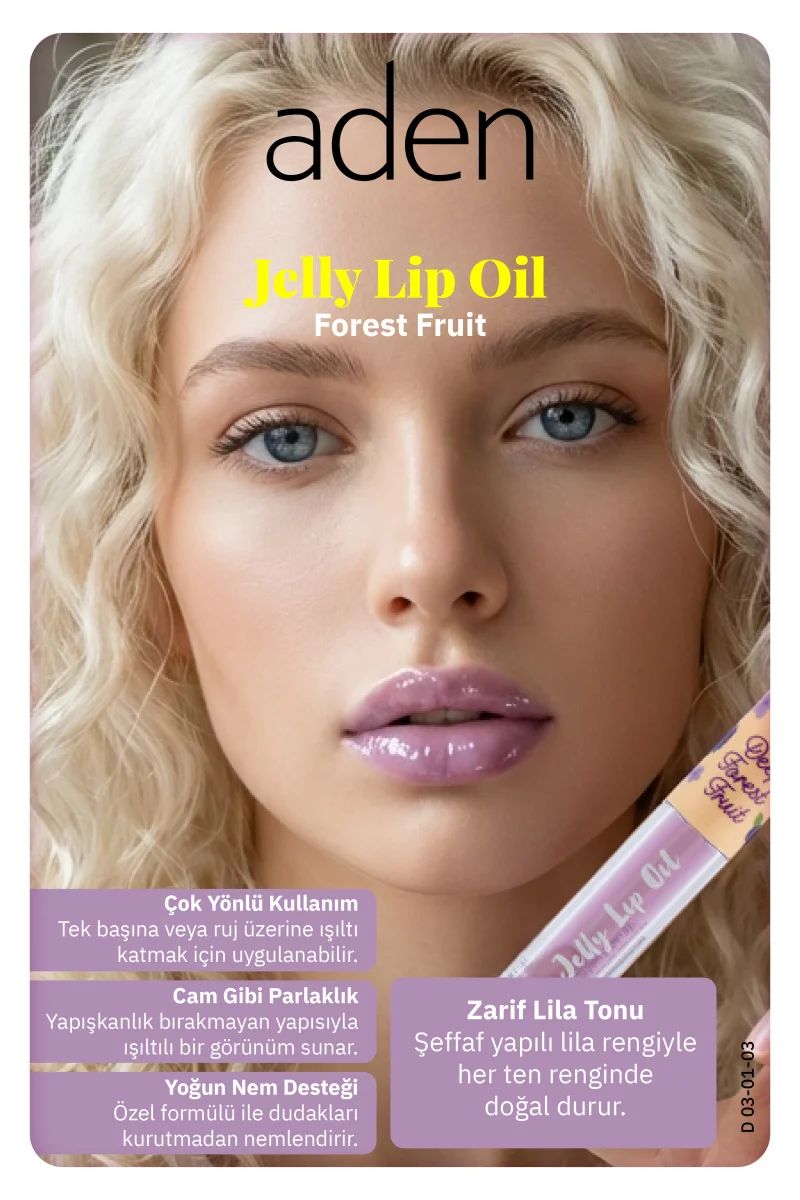 Aden Jelly Lip Oil - Dudak Yağı Forrest Fruit(Orman Meyvesi)