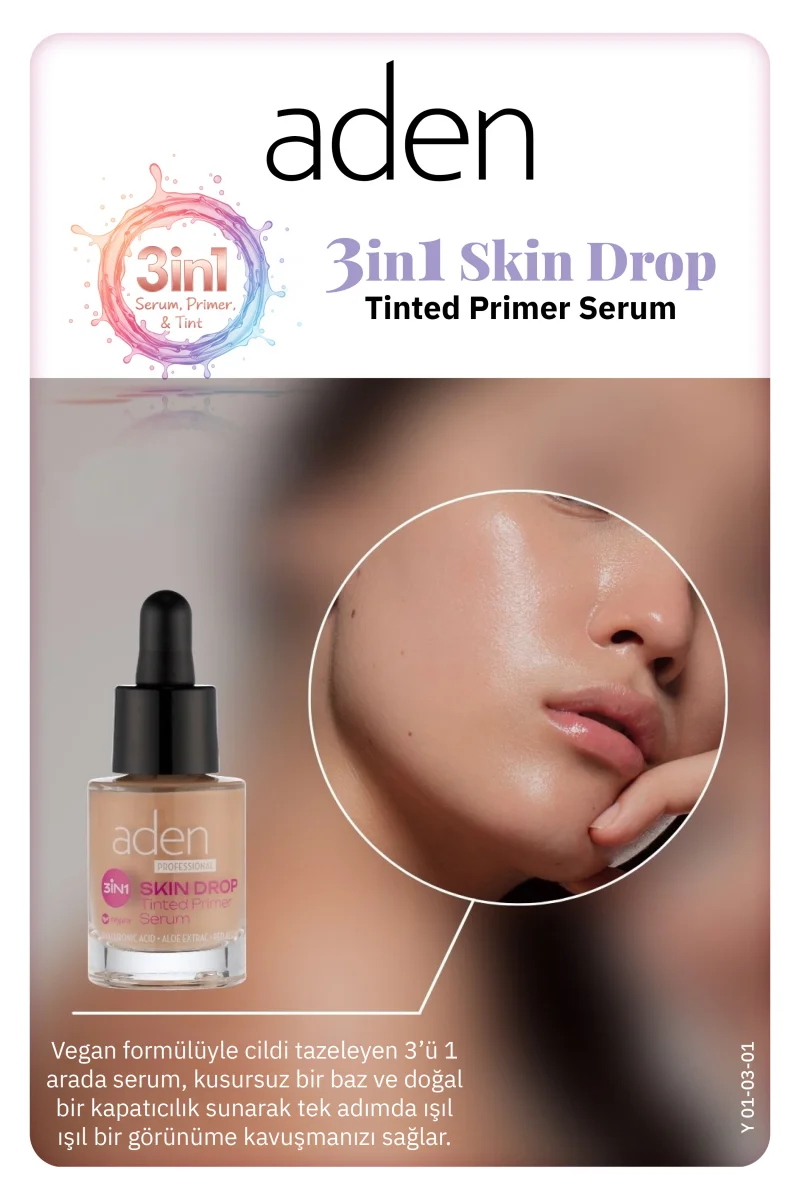 Aden 3in1 Skin Drop - Tinted Primer Serum