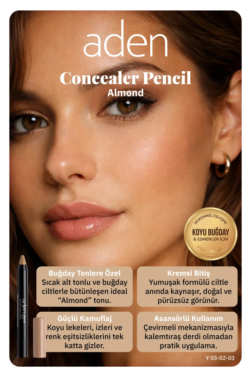 Aden Concealer Pencil - Kapatıcı Kalem 03 Almond(Badem)