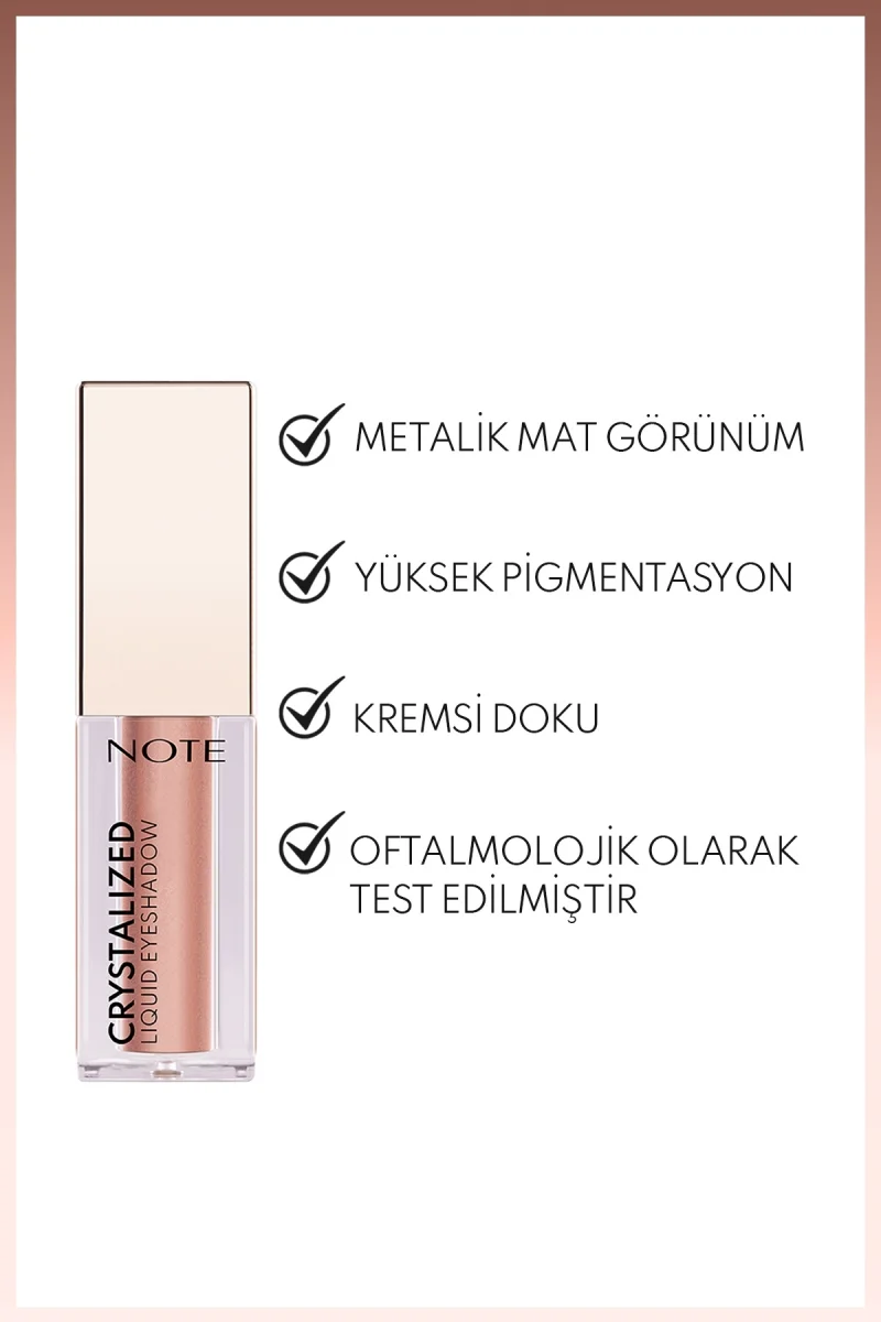 Crystalized Liquid Eyeshadow Likit Metalik Göz Farı - 01 Soft Elegance