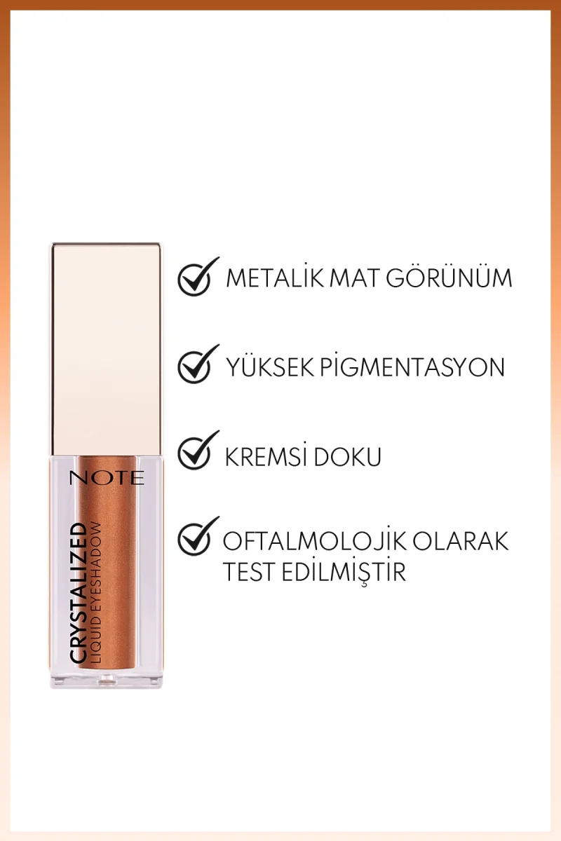 Crystalized Liquid Eyeshadow Likit Metalik Göz Farı NO:3