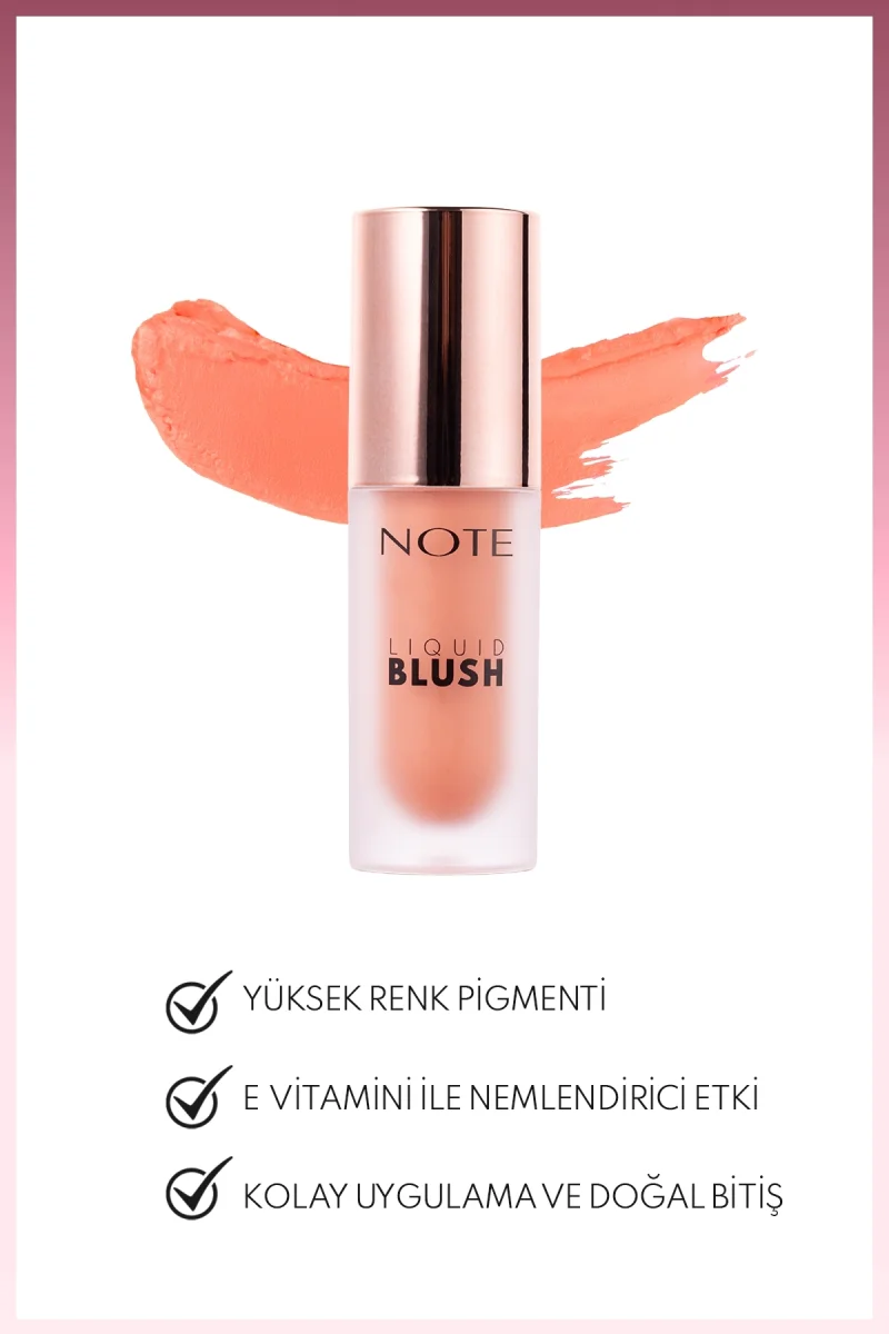 Liquid Blush 10 Peach Nemlendirici Etkili Likit Allık (Işıltılı)