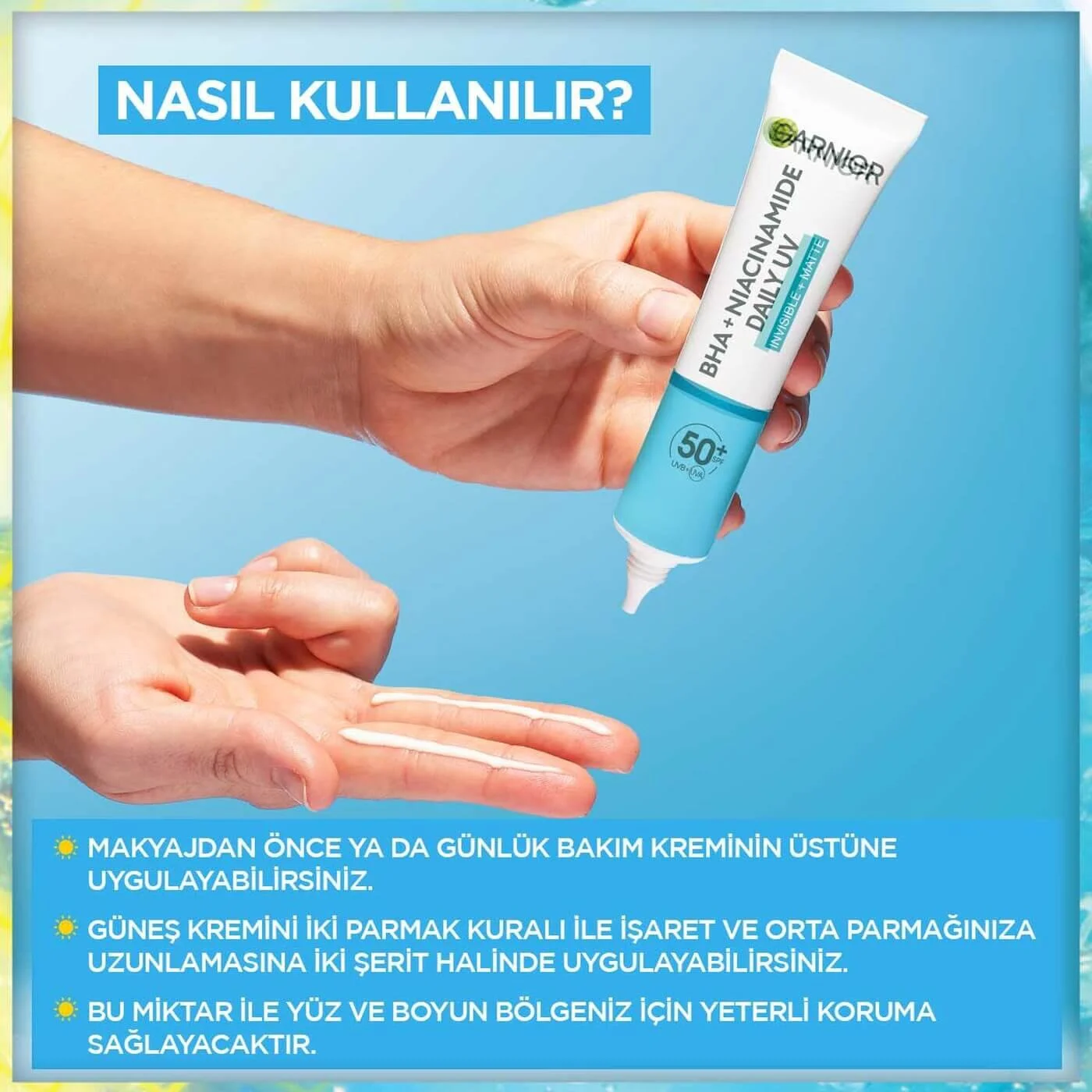 Yüz Bakim Kremi & Bha Niasinamid Günlük Güneş Koruyucu Mat Doku SPF 50+