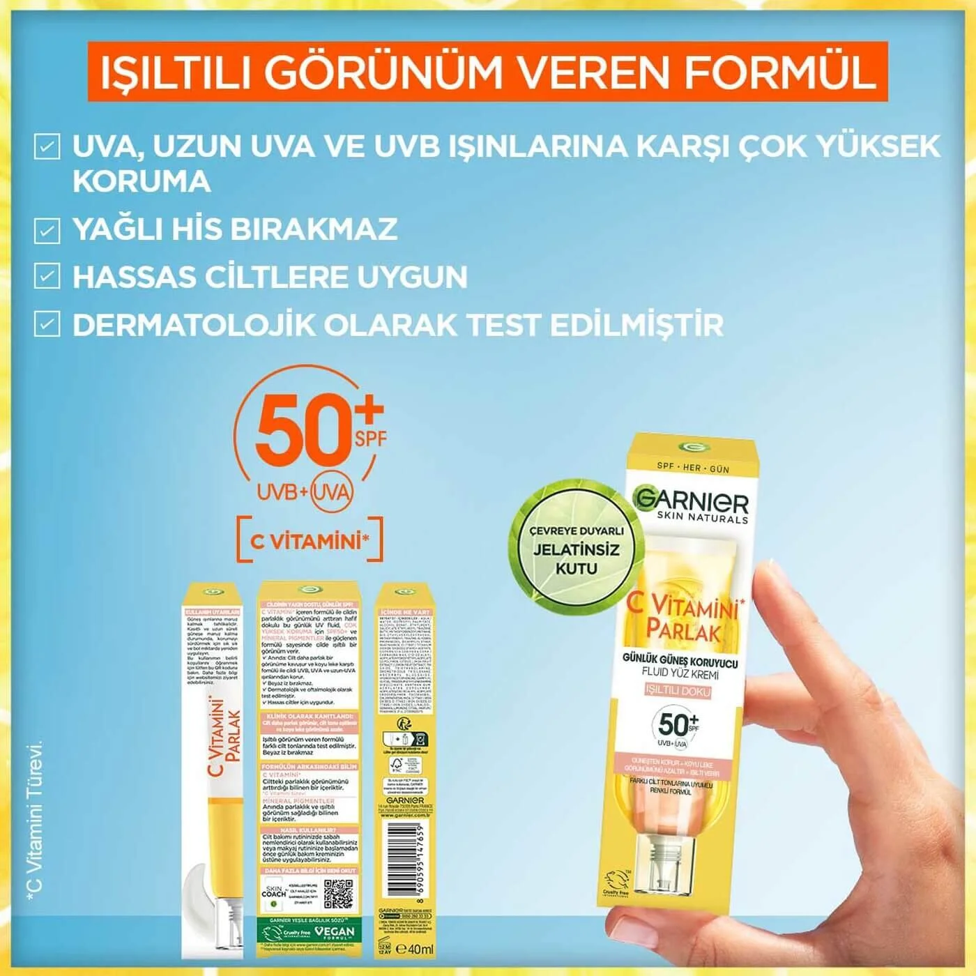 Skin Vitamin C Isilti Yüz Kremi SPF