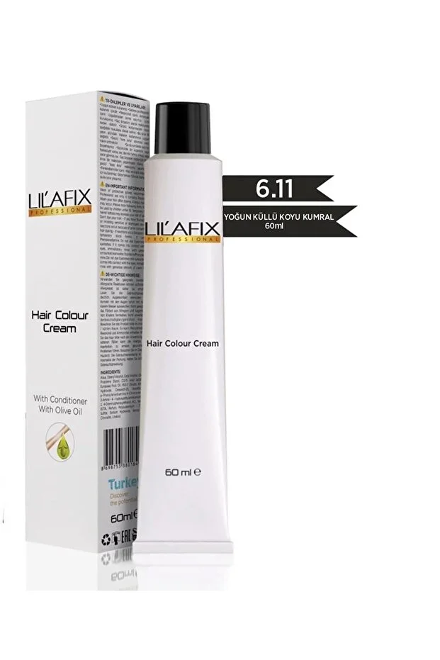 Krem Tüp Saç Boyası 6.11 Yoğun Küllü Koyu Kumral 60 ml