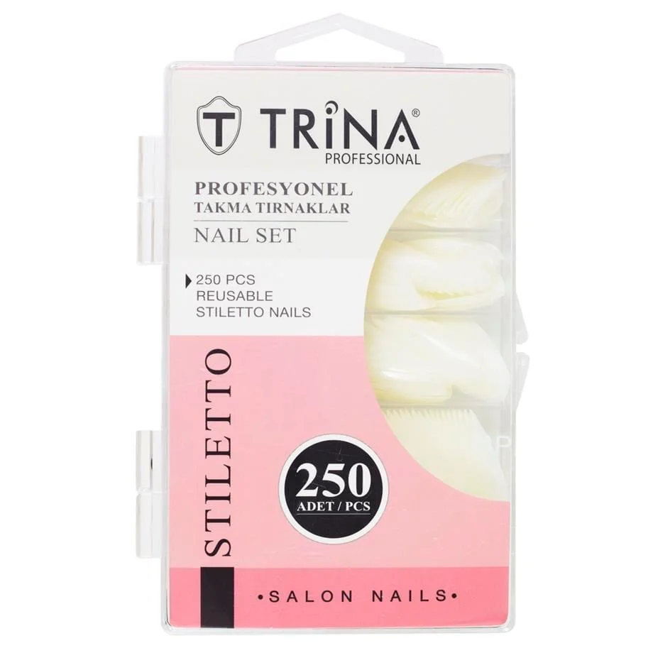 250 Lİ KUTULU ( STİLETTO ) TAKMA TIRNAK TRNNAIL0007