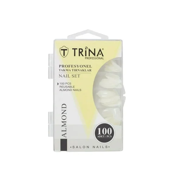 100 LÜ KUTULU ( ALMOND ) TAKMA TIRNAK TRNNAIL0003