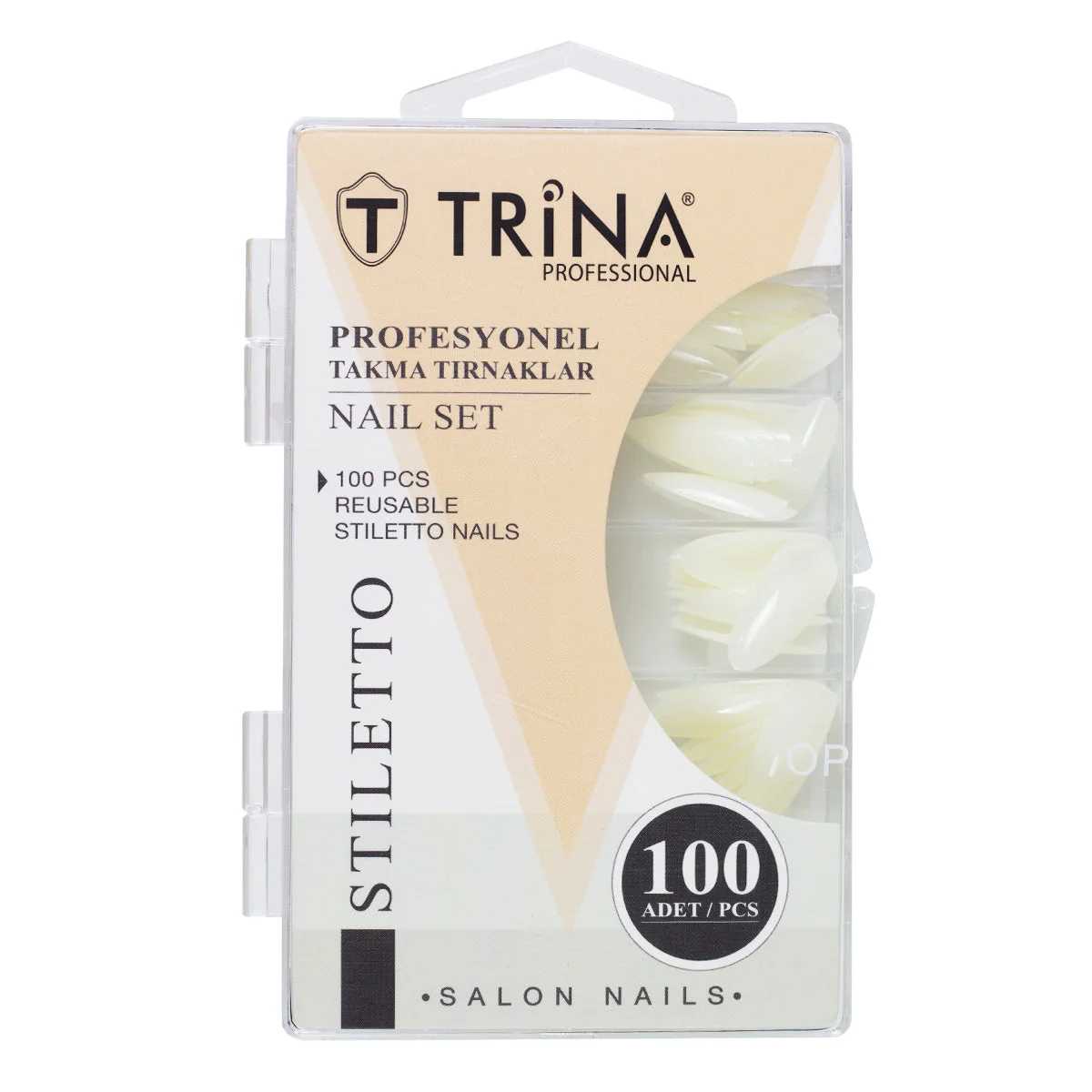 100 LÜ KUTULU ( ALMOND ) TAKMA TIRNAK TRNNAIL0003