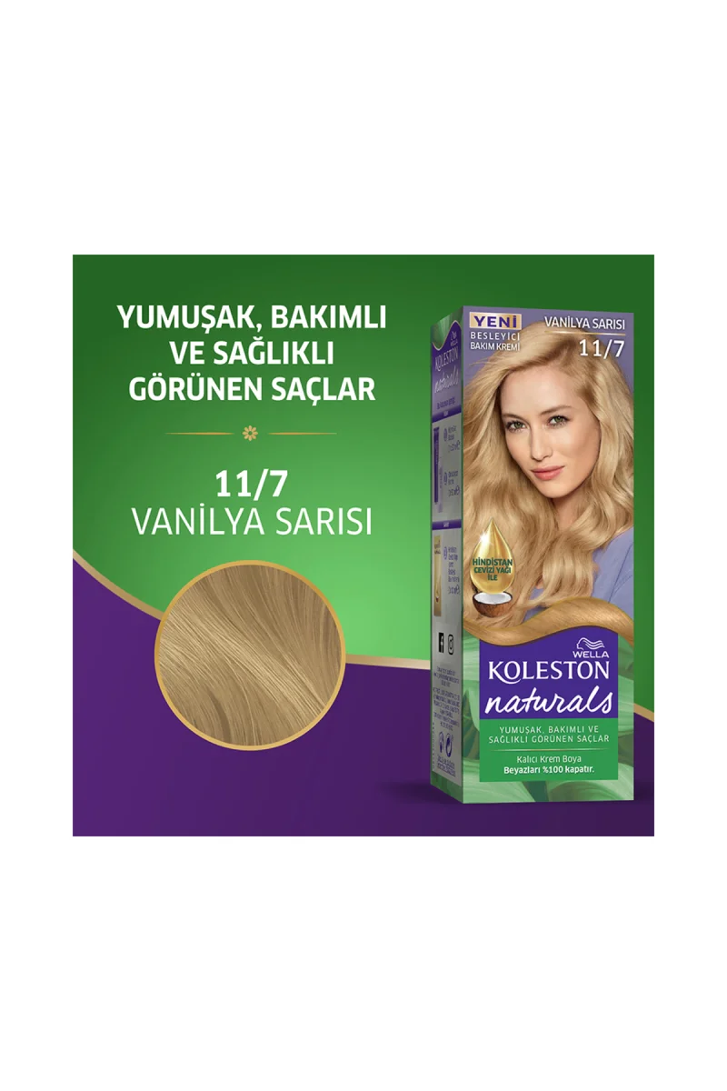 NATURALS MAXİ SAÇ BOYASI & NO: 11/7 VANİLYA SARISI
