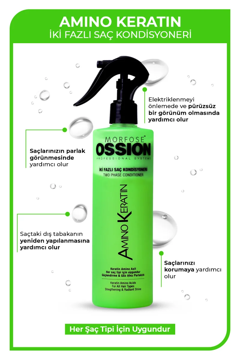 Ossion Amino Keratin Fön Suyu 400 Ml
