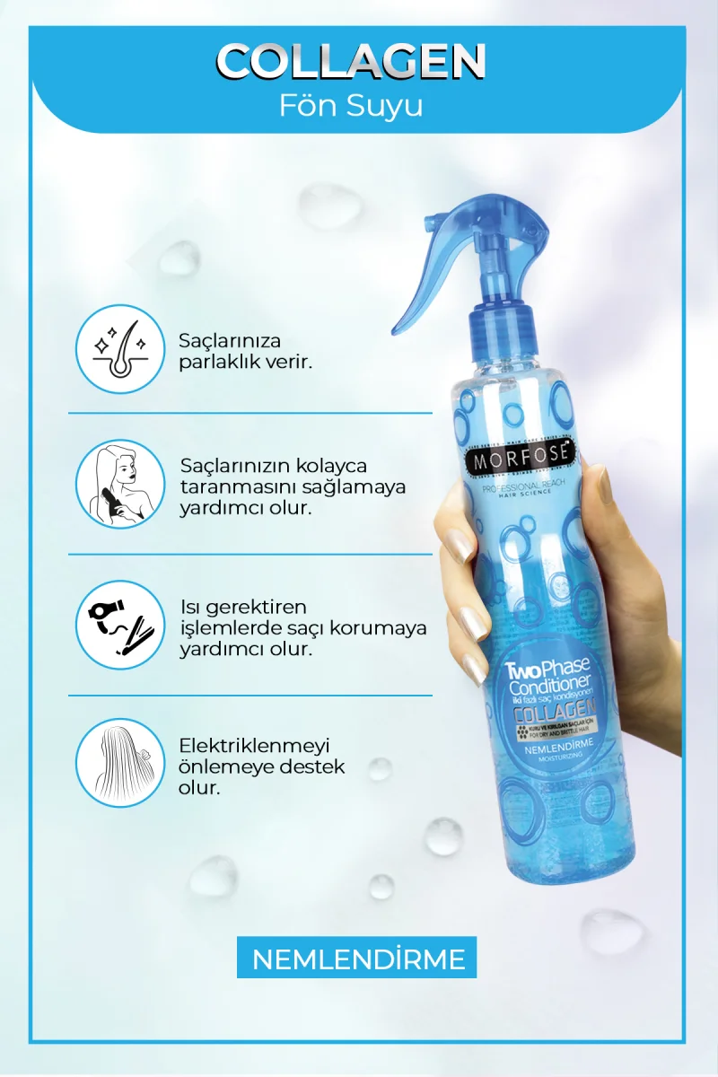 Çift Fazli Fön Suyu Collogen Nemlendirme 400 Ml