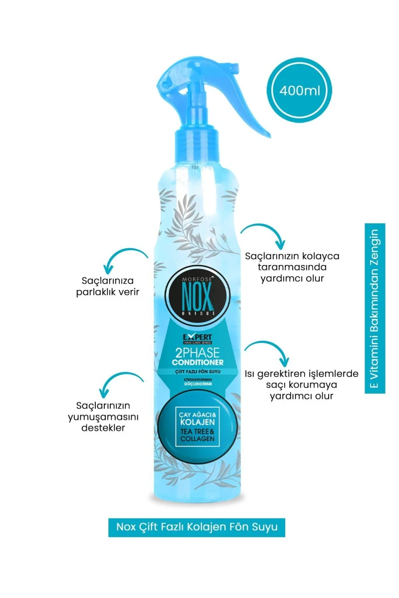 Nox Çift Fazli Fön Suyu Çay Agaci Yağı Ve Collagen 400 Ml