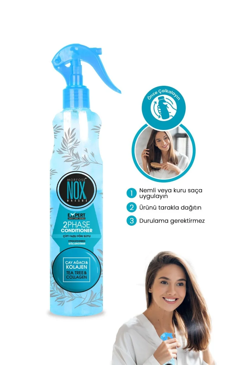 Nox Çift Fazli Fön Suyu Çay Agaci Yağı Ve Collagen 400 Ml
