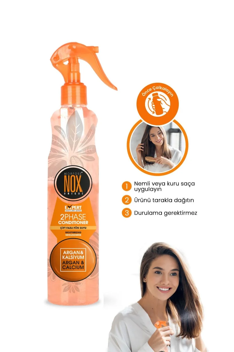 Nox Çift Fazli Fön Suyu Argan Kalsiyum 400 Ml