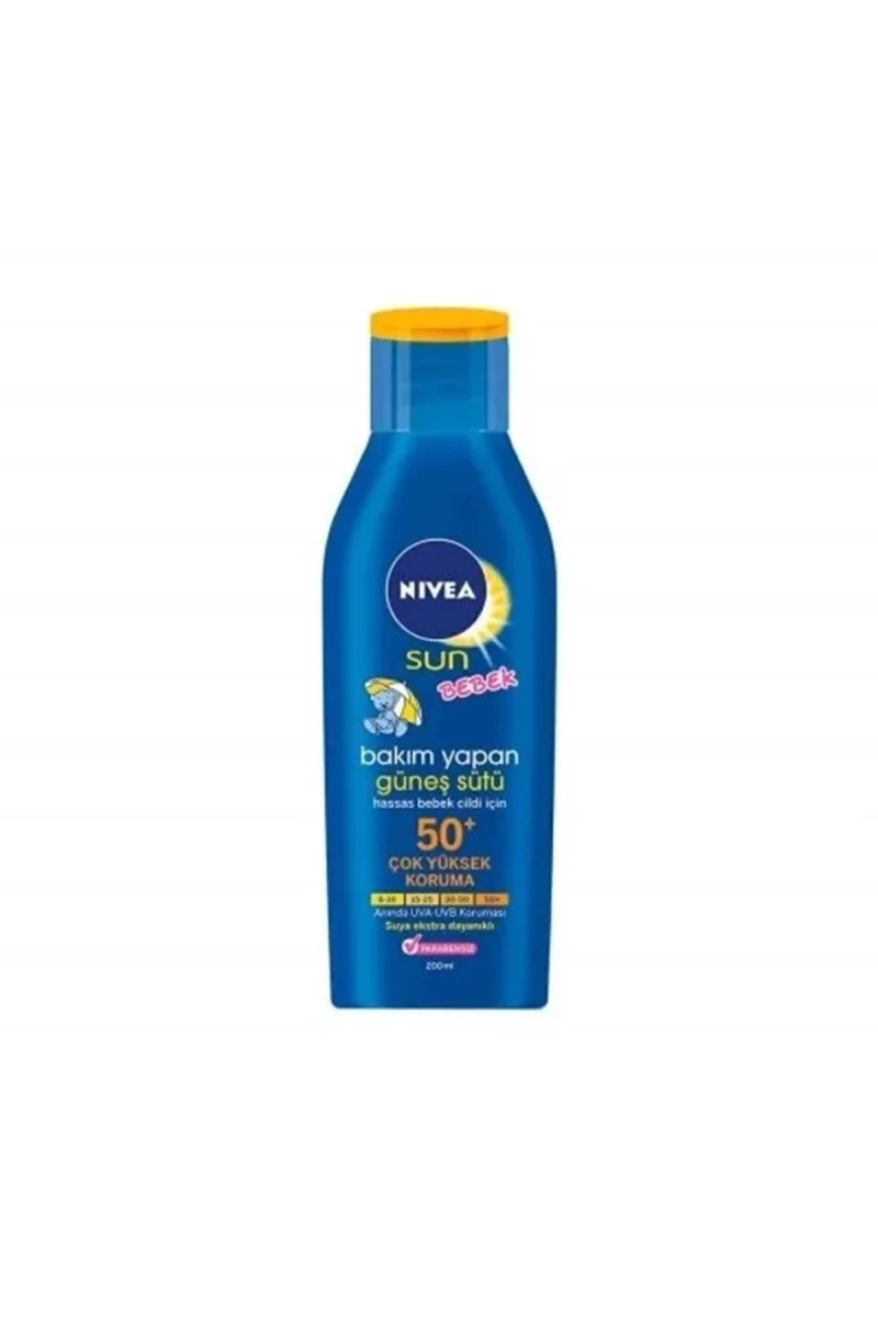 Sun Güneş Koruyucu Krem & SPF+50 Uva+uvb Hassas Bebek Cidi İçin 200ML