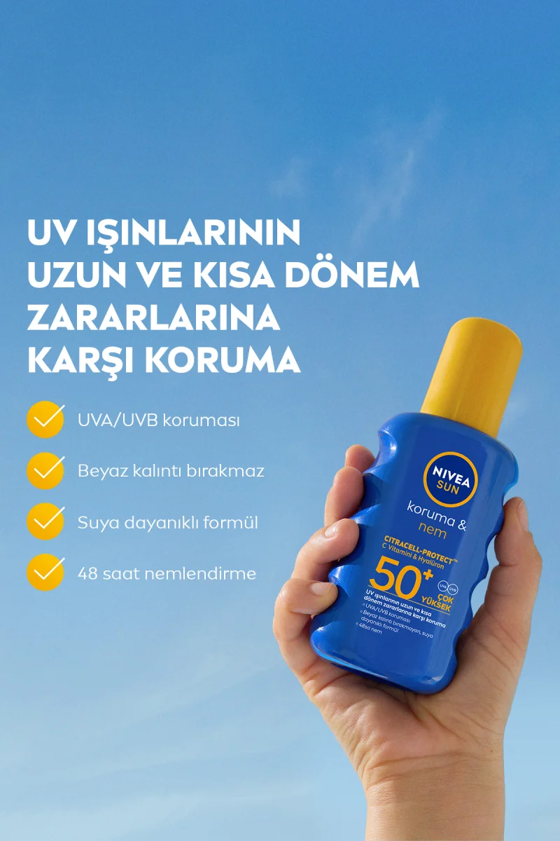 Sun Güneş Koruyucu Krem & Trigger Spray Çocuk Hassas GK50+ 270ML