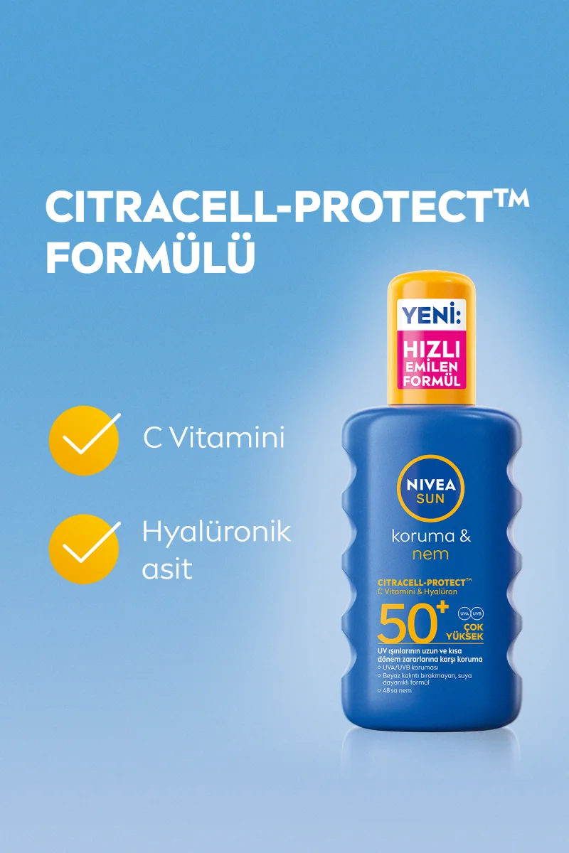 Sun Güneş Koruyucu Krem & Trigger Spray Çocuk Hassas GK50+ 270ML
