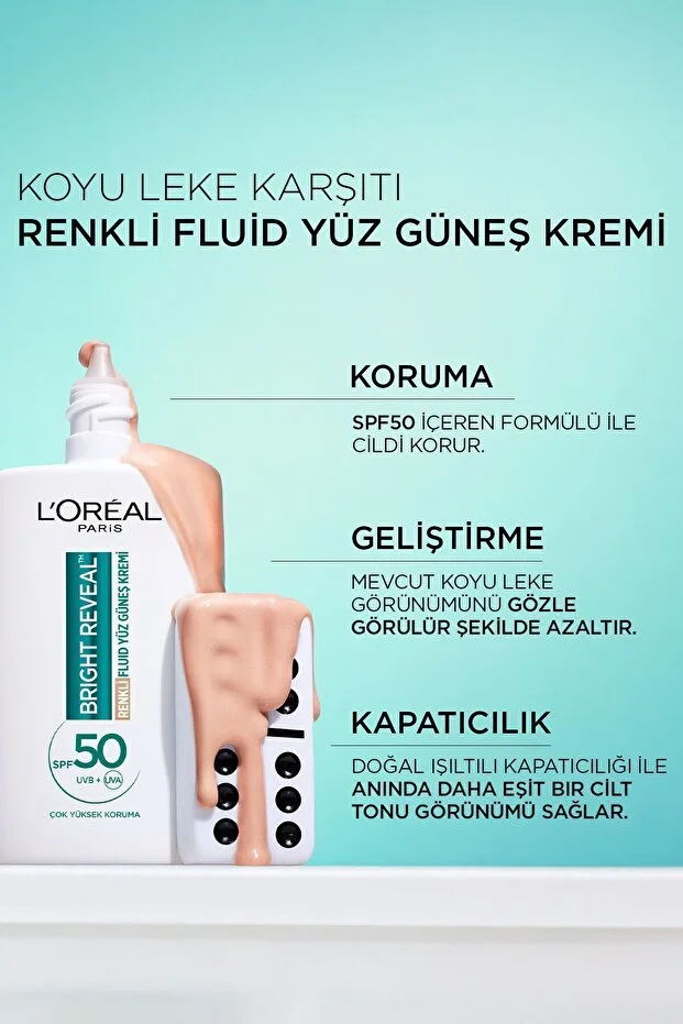 Skin Bright Reveal Yüz Güneş Kremi Light 50F