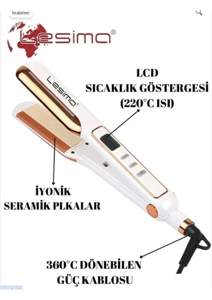 LS207 Saç Düzleştirici Ros