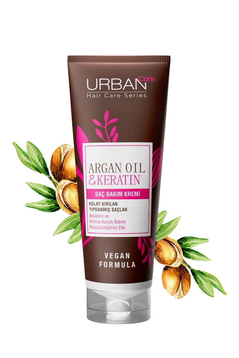 SAÇ ŞAMPUANI & ARGAN YAĞI VE KERATIN KOLAY KIRILAN SAÇLARA ÖZEL VEGAN 250ML