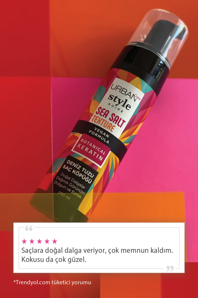 SAÇ KÖPÜĞÜ & STYLE GUİDE DENİZ TUZU DOĞAL DALGA SAĞLAYAN VEGAN 200ML