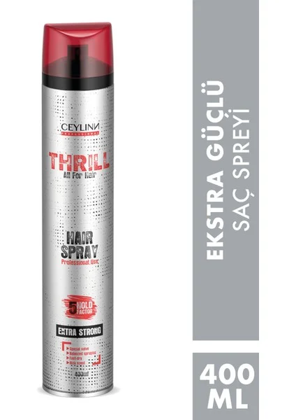 Thrill Saç Spreyi 400 Ml Ultra Strong