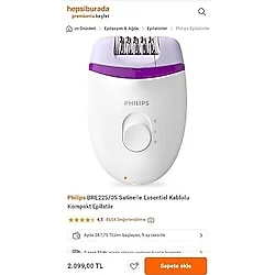 BRE225/05 Satinelle Essential Kablolu Kompakt Epilasyon Cihazı