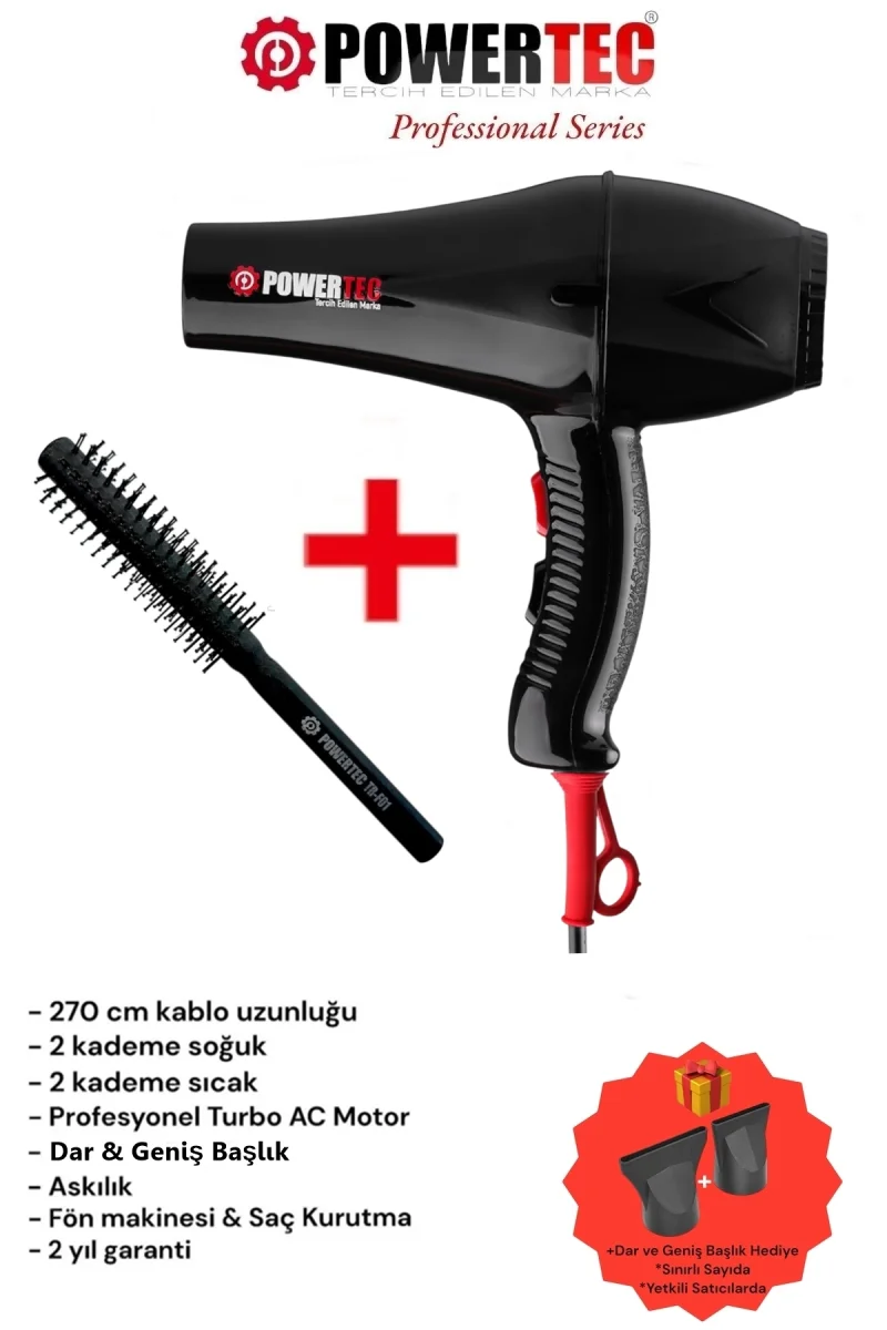 TR-901 Turbo Profesyonel 2500 W Saç Kurutma Makinesi