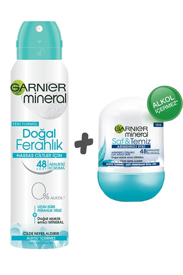 Anti-perspirant Sprey Deodorant-doğal Ferahlık 150 + Anti - Perspirant Kadın Roll-on