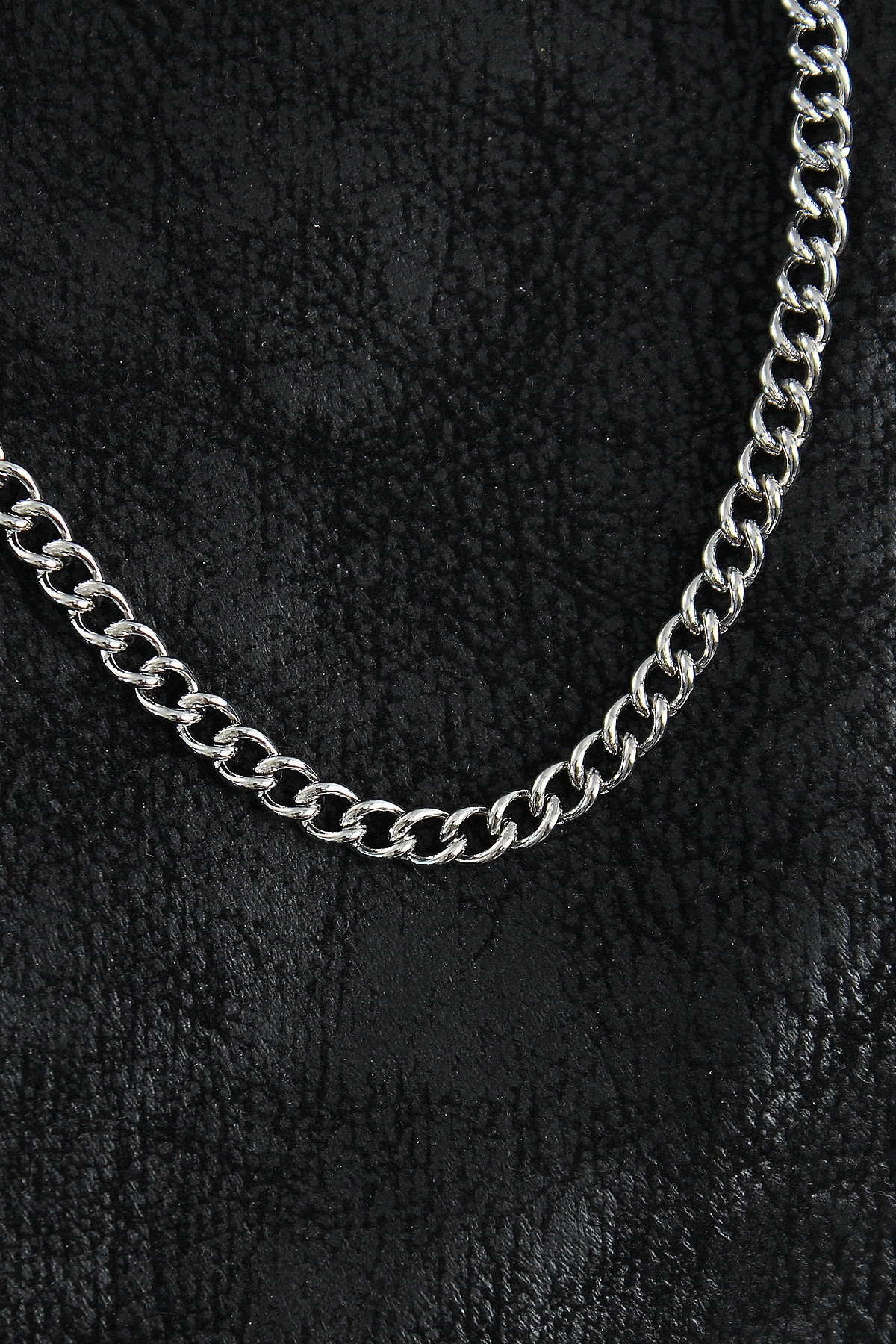 316L Çelik Klasik Oval Zincir Model Gümüş Renk Erkek Kolye