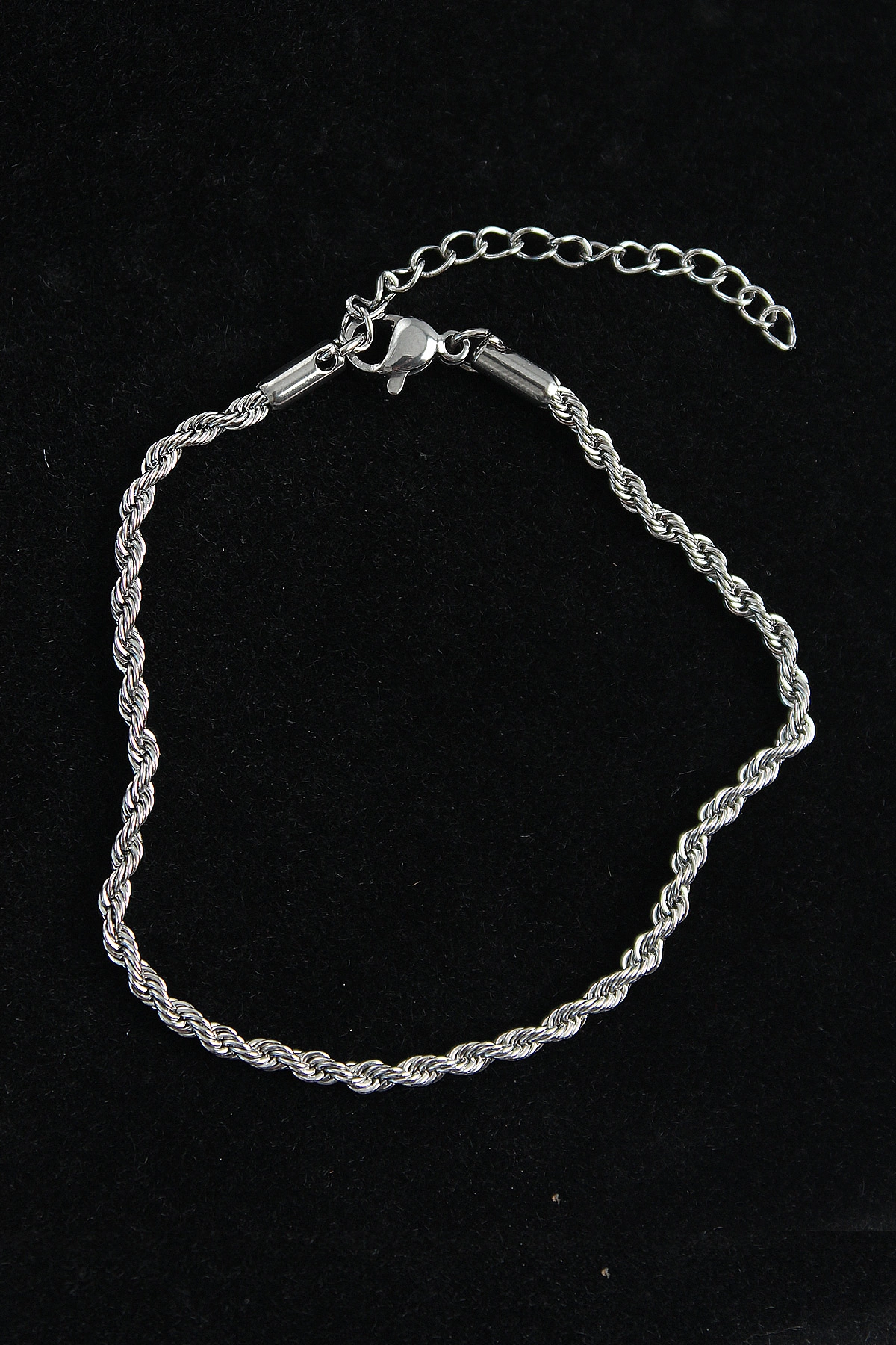 316L Çelik Burgu Model Gümüş Renk Erkek Bileklik