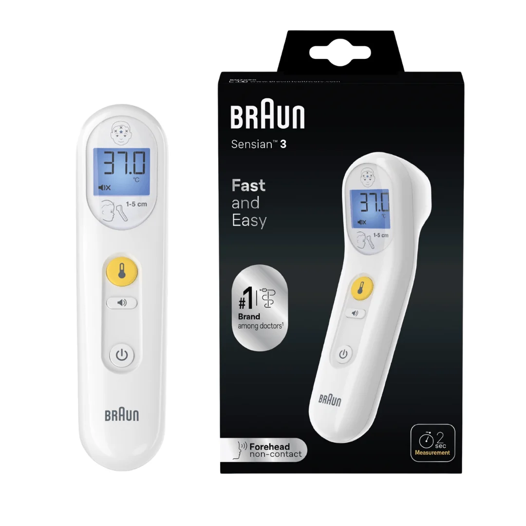 Braun Sensian 3 Beyaz Ateş Ölçer