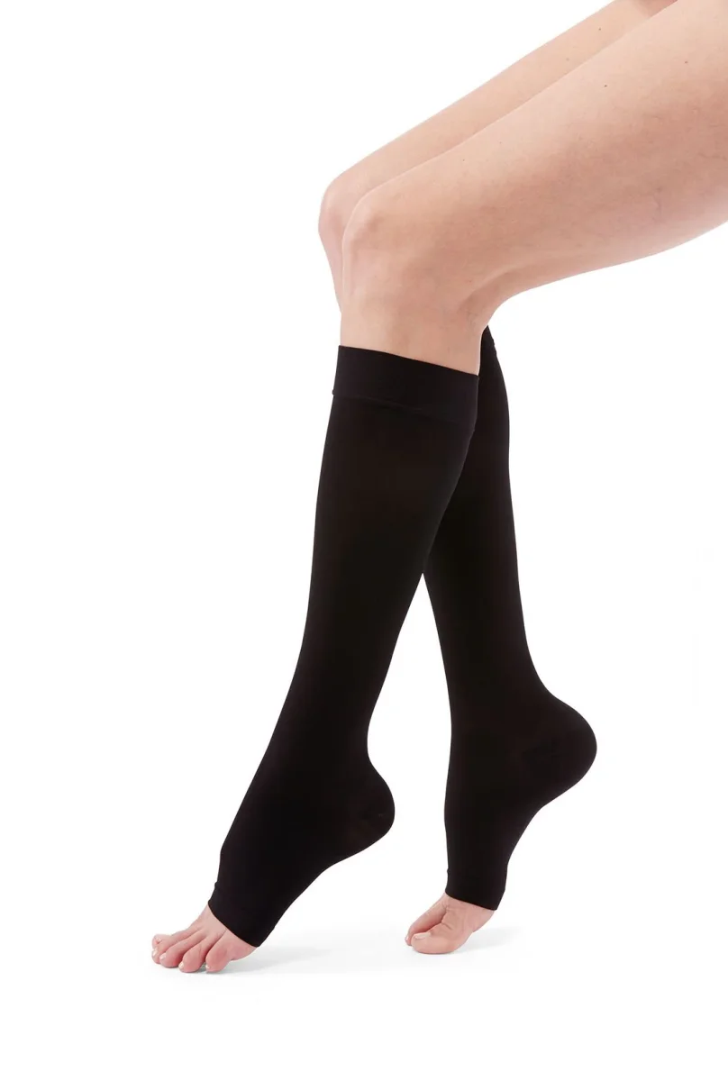 Duomed Dizaltı Varis Çorabı - CCL2 - Burnu Açık - Siyah - Medium