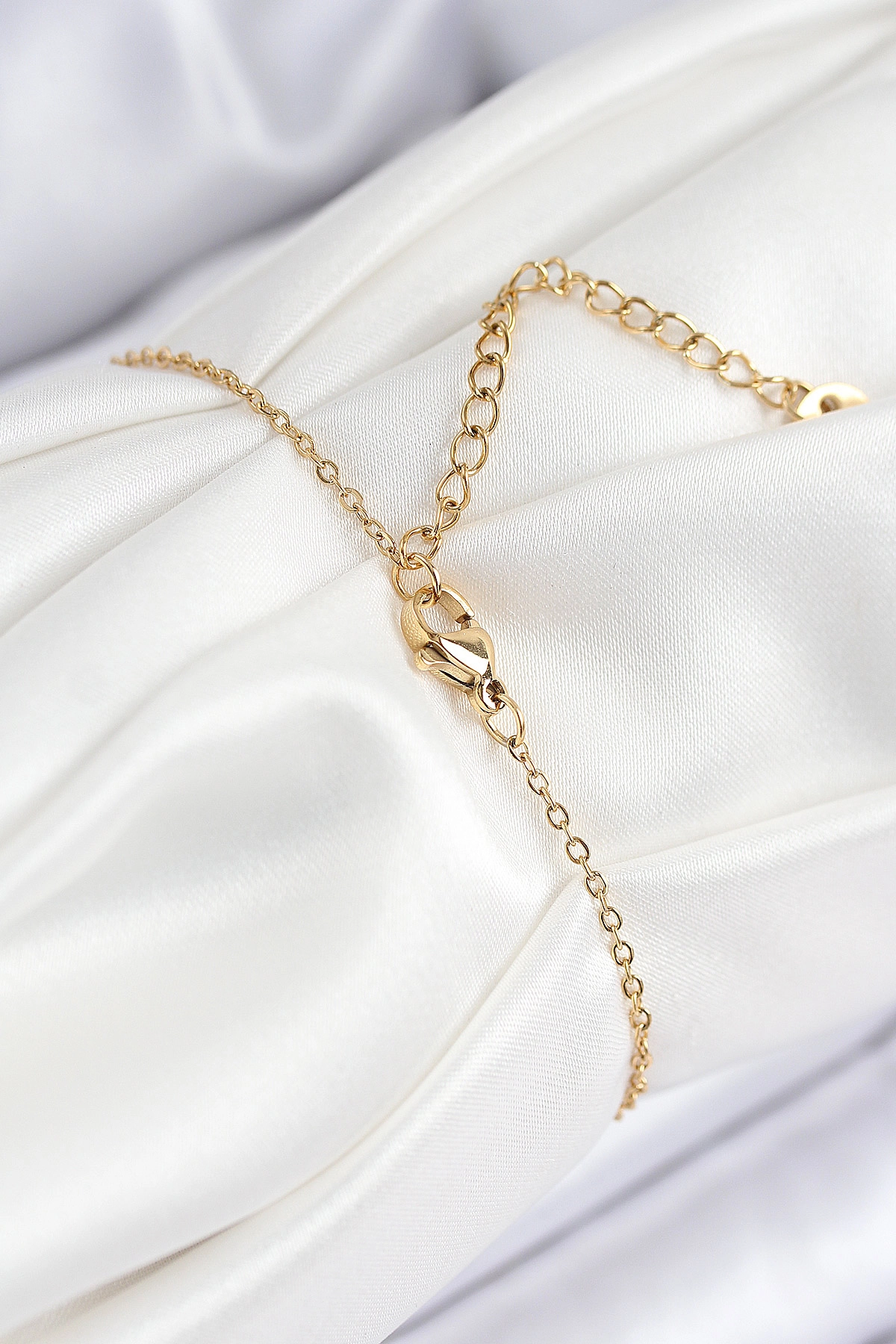 316L Çelik Nazar Boncuğu Model Gold Renk Kadın Bileklik