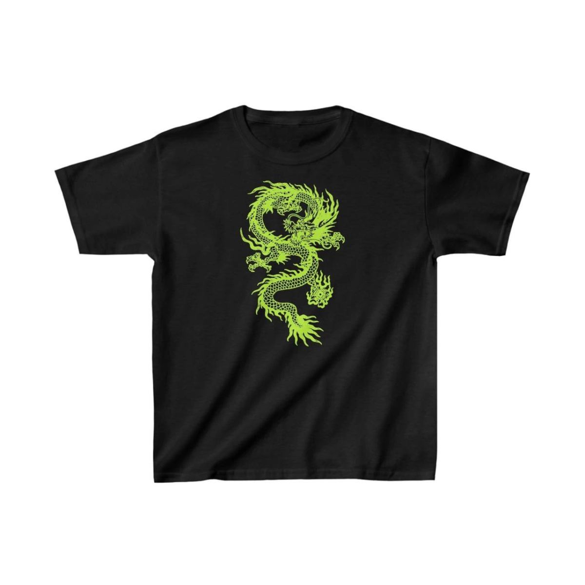 Çocuk Unisex Baskılı T-Shirt - Siyah