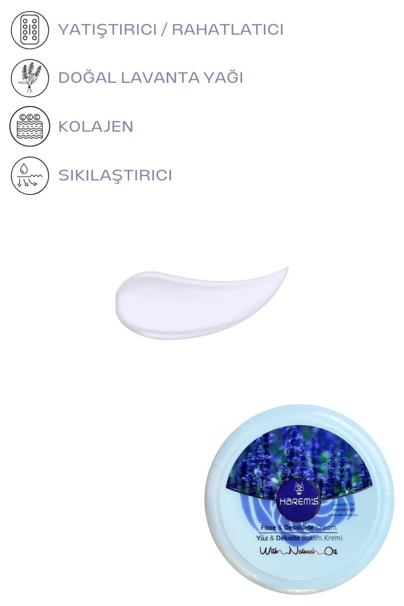 Yüz Bakim Kremi & Lavanta Özlü Yüz Ve Dekolte Gündüz Bakim Kremi 125ML