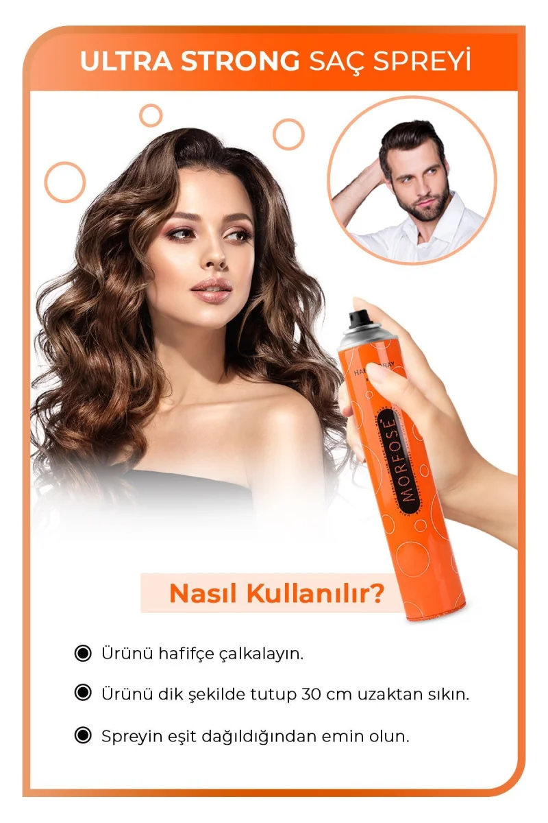 Saç Spreyi Ultra Sert Turuncu 400 Ml