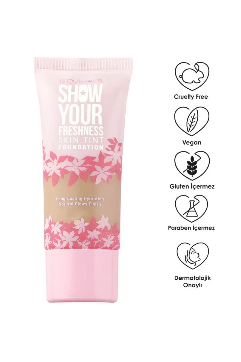 FONDÖTEN & SHOW YOUR FRESHNESS SKIN TINT FOUNDATION NO: 504 TAN
