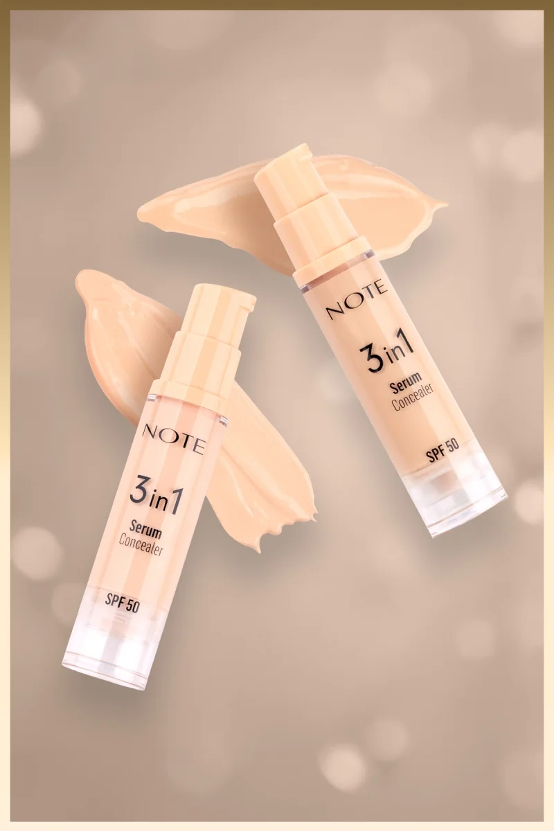 Cosmetics 3 In 1 Serum Concealer SPF 50 Nemlendirici Ve Aydınlatıcı Göz Altı Kapatıcısı - 10 Medium