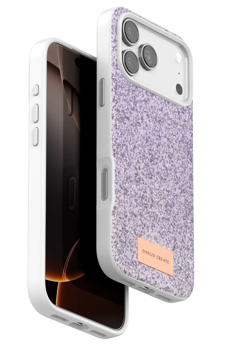 iPhone 17 Pro Bright Simli Kapak - Lila