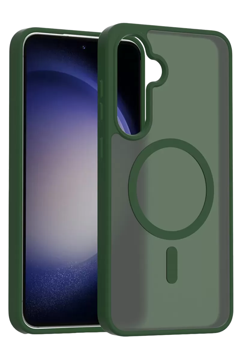 Galaxy A56 Jota Magsafe Kapak - Koyu Yeşil