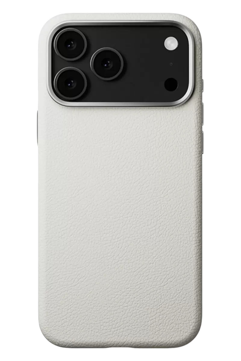 iPhone 17 Pro Wonder Deri Magsafe Kapak - Beyaz