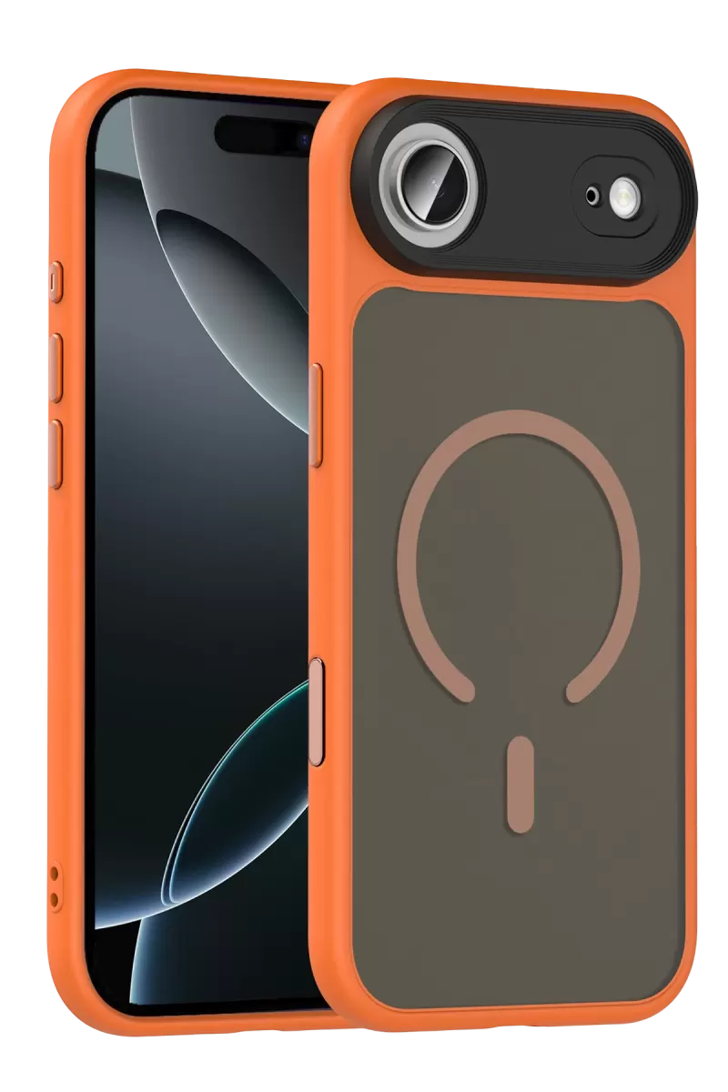 iPhone 17 Air Megane Magsafe Kapak - Turuncu