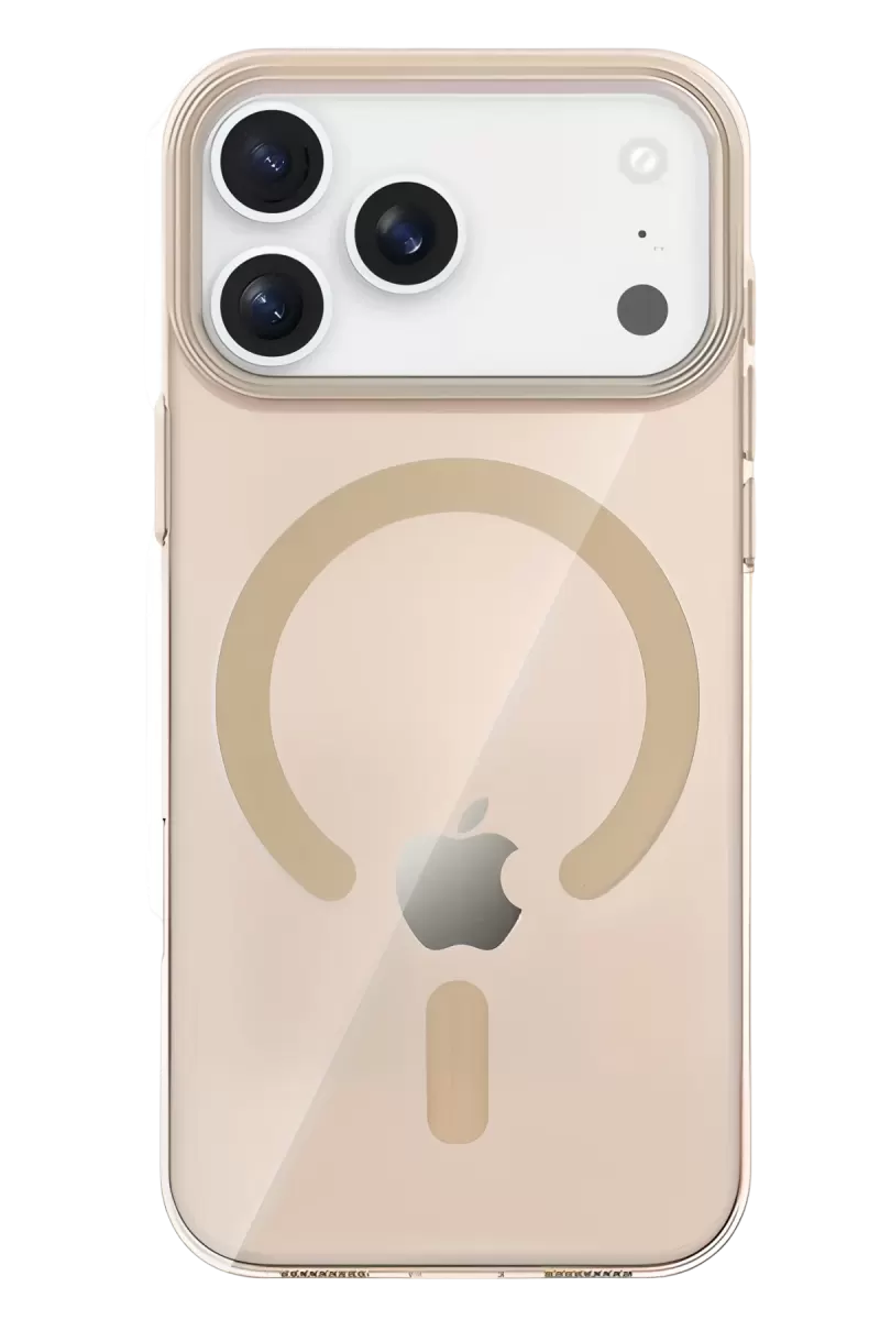 iPhone 17 Pro PC Blank Magsafe Kapak - Çöl Titanyum