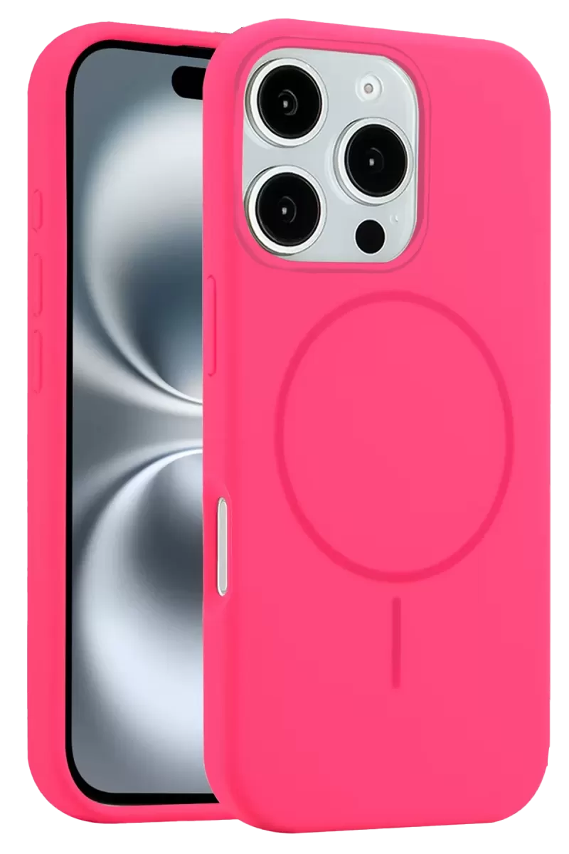 iPhone 16 Pro Kılıf Jully Magsafe Kapak - Pembe